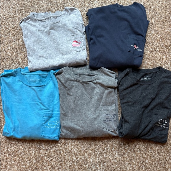 Vineyard Vines Men's Long-Sleeve Logo Graphic Pocket T-Shirt lot of 5 - Picture 2 of 13